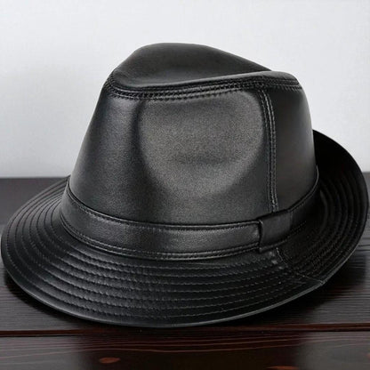 Timotejs | Klasisks ādas fedora cepure