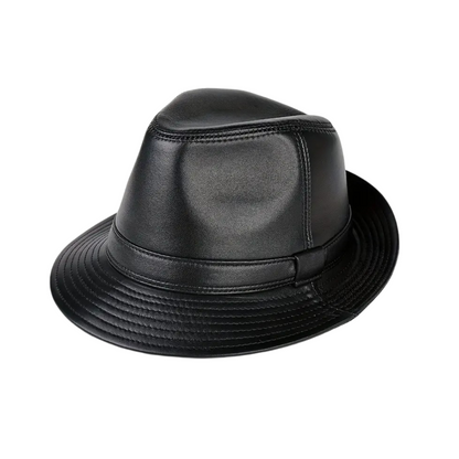 Timotejs | Klasisks ādas fedora cepure